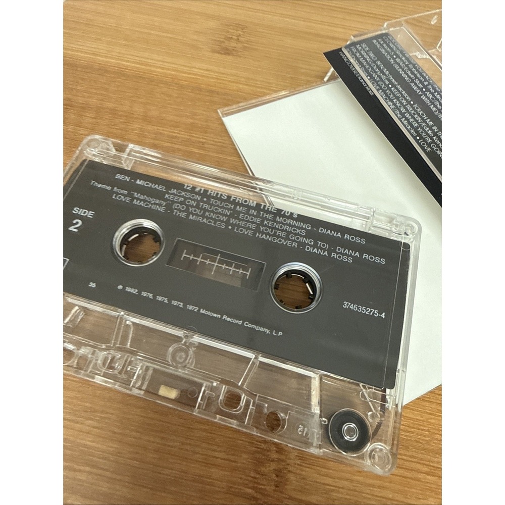 Motown Cassette Classic 12 #1 Hits The 70's Various Artists - Picture 4 of 5
